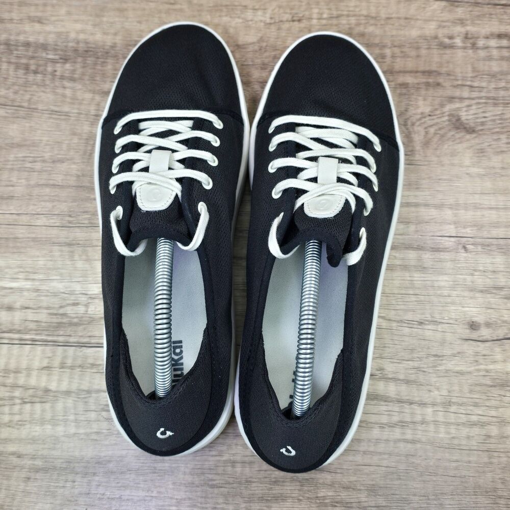 OluKai Pehuea Li Women's Sz 6.5 Black White Mesh Shoes Sneakers (20379-40WS) NEW - Picture 5 of 9